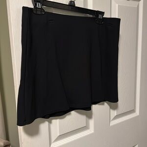 Black skirt cotton materiall , shorts under